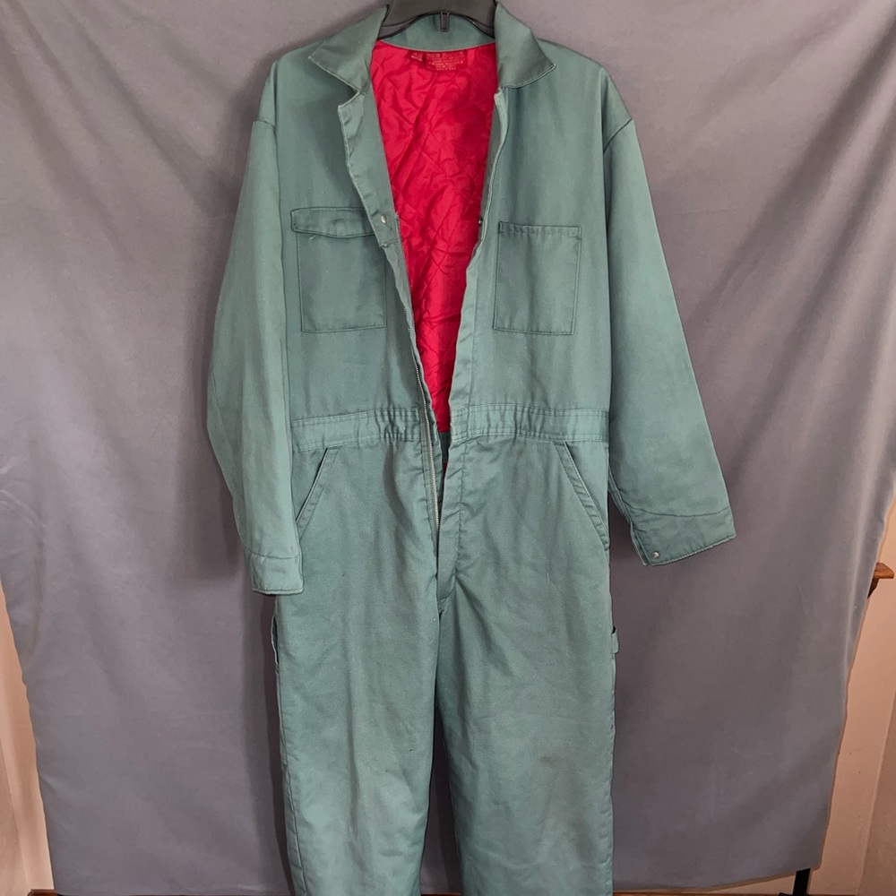 Vintage Green Mens Overalls